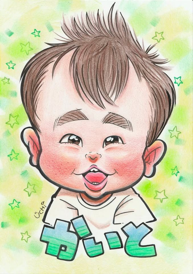 お子さまの似顔絵作品 11