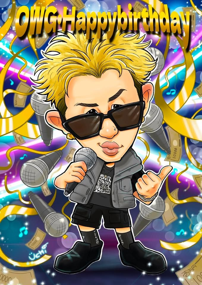 誕生日の似顔絵作品 6