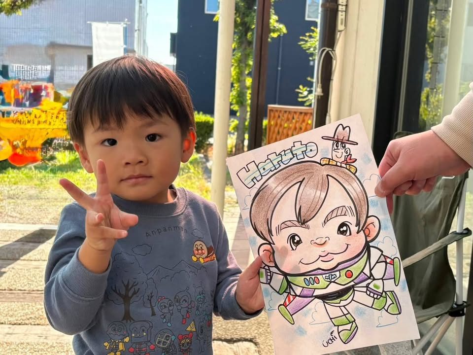 お客様の似顔絵 3