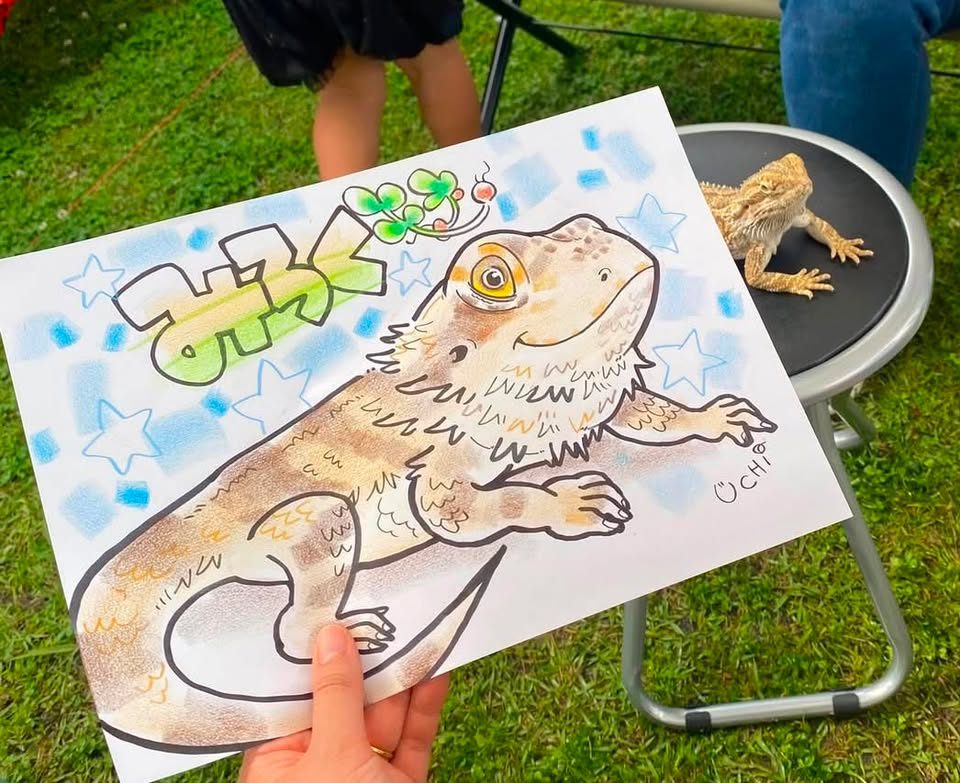 お客様の似顔絵 9