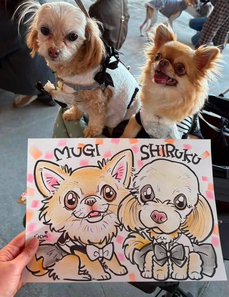 お客様の似顔絵 30