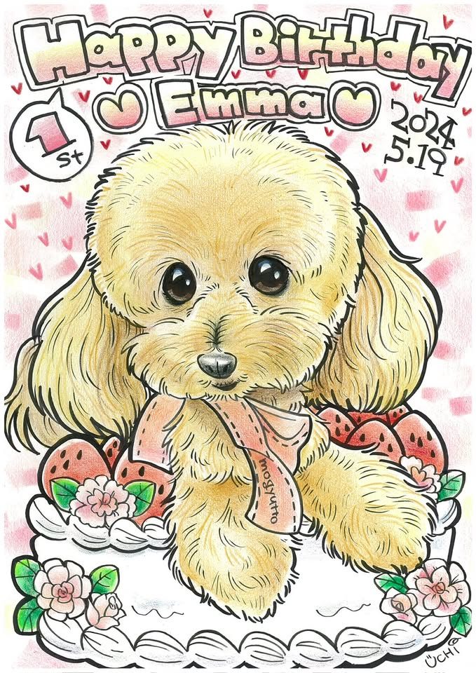 ペットの似顔絵作品 12