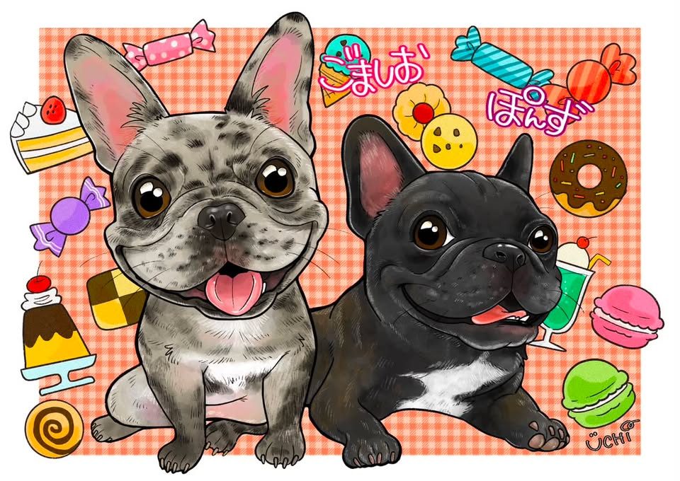 ペットの似顔絵作品 15