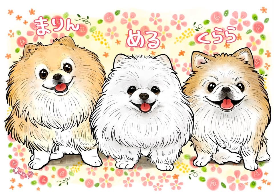 ペットの似顔絵作品 30