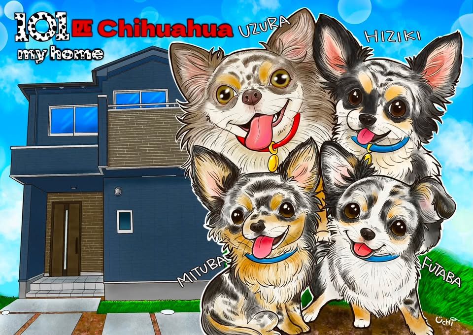 ペットの似顔絵作品 31