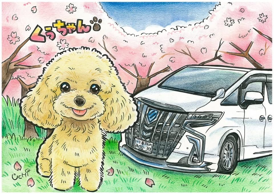 ペットの似顔絵作品 37