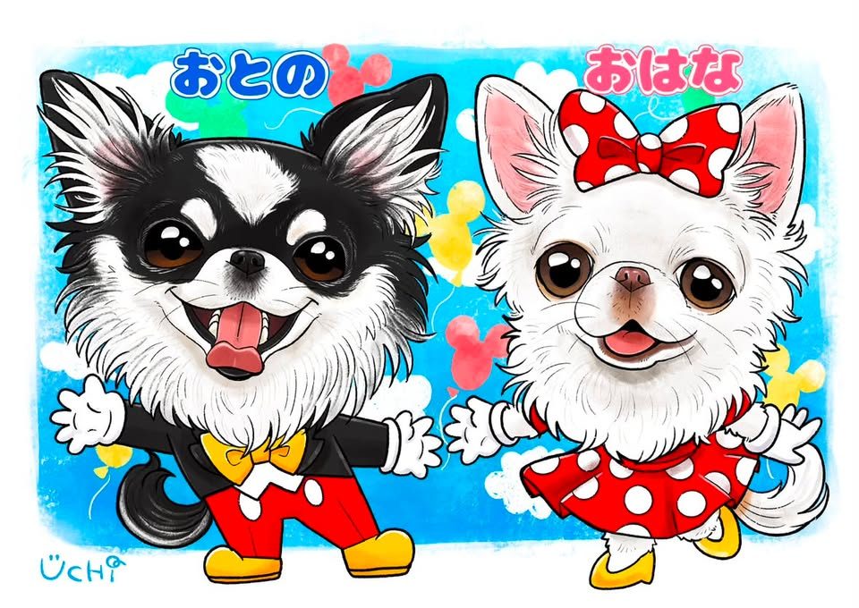 ペットの似顔絵作品 40