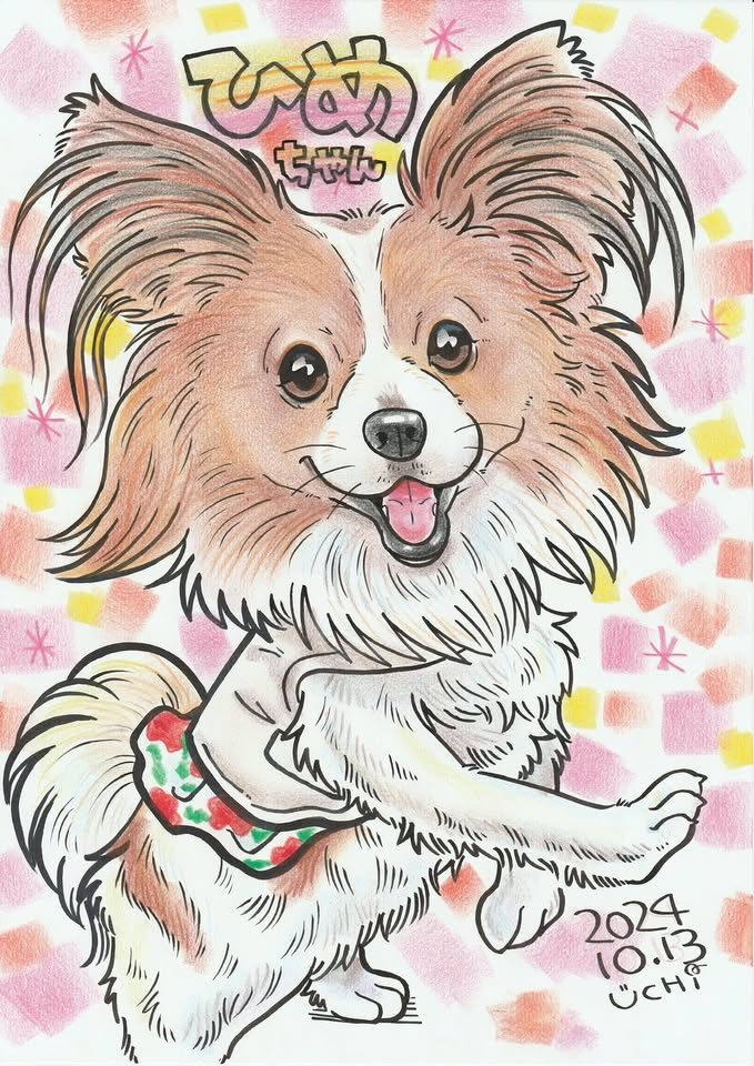 ペットの似顔絵作品 46
