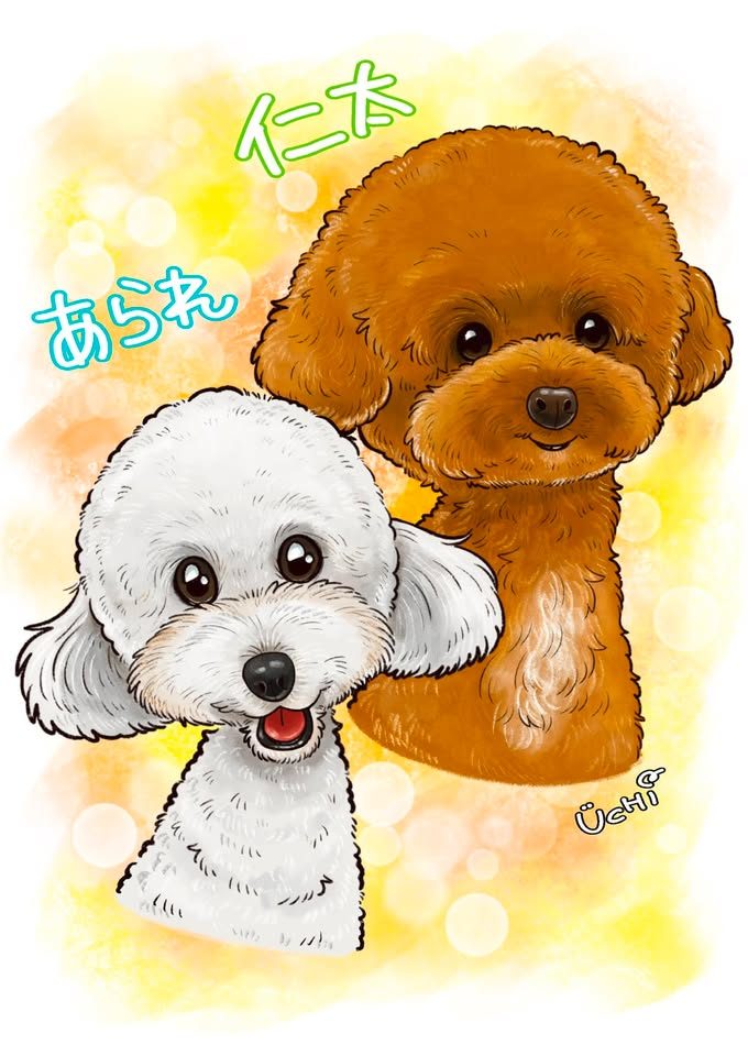 ペットの似顔絵作品 47