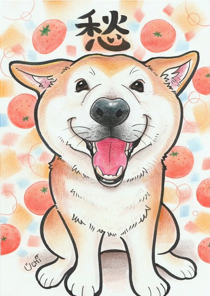 ペットの似顔絵作品 48