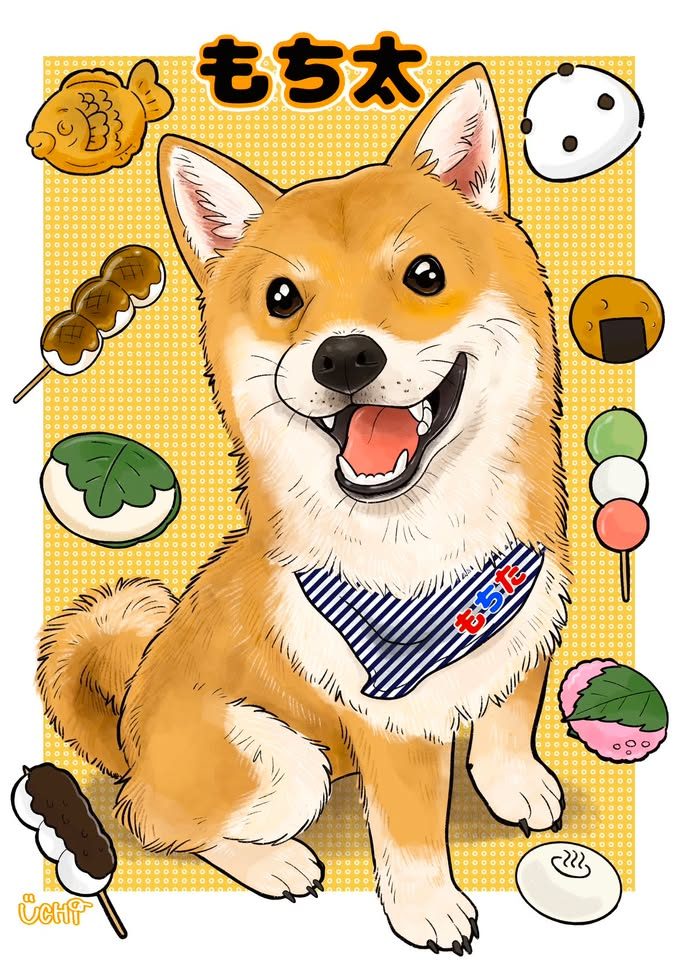 ペットの似顔絵作品 57
