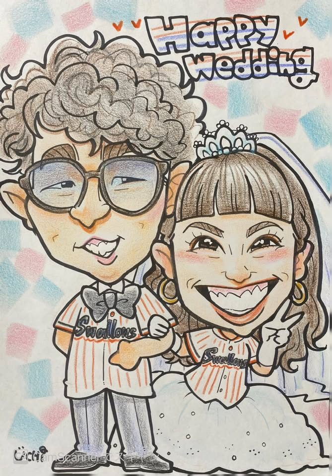 結婚・ウェディングの似顔絵作品 1