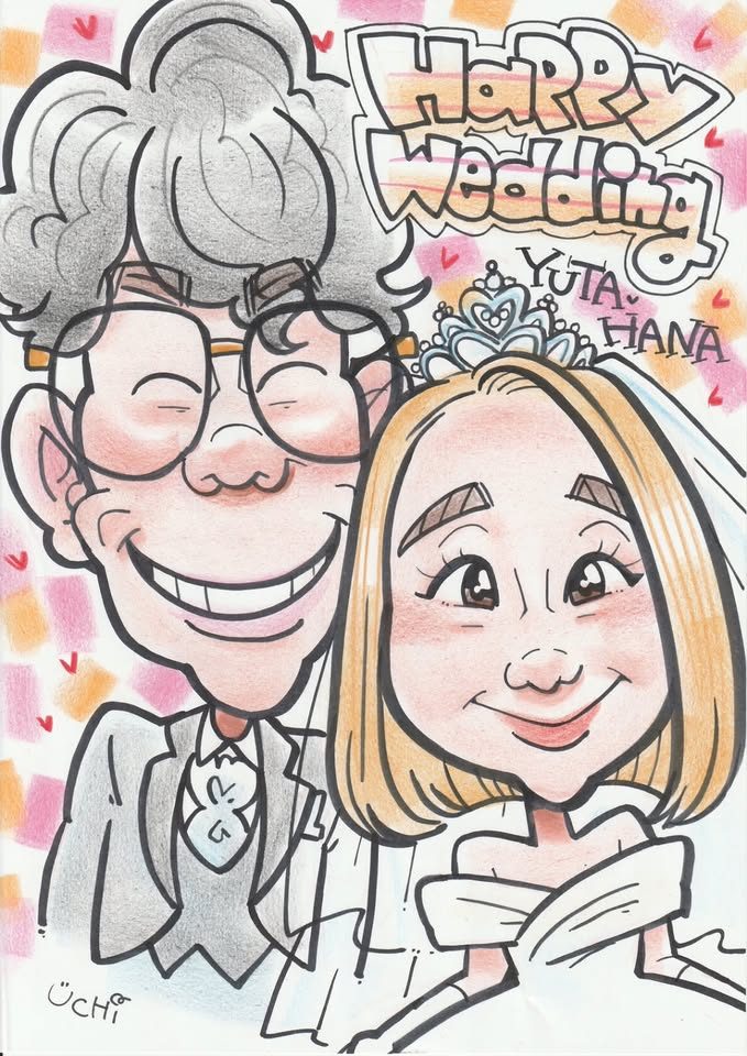結婚・ウェディングの似顔絵作品 4