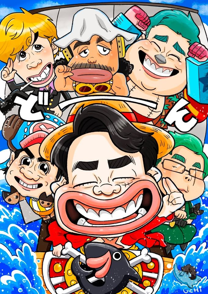 著名人モチーフの似顔絵作品 2