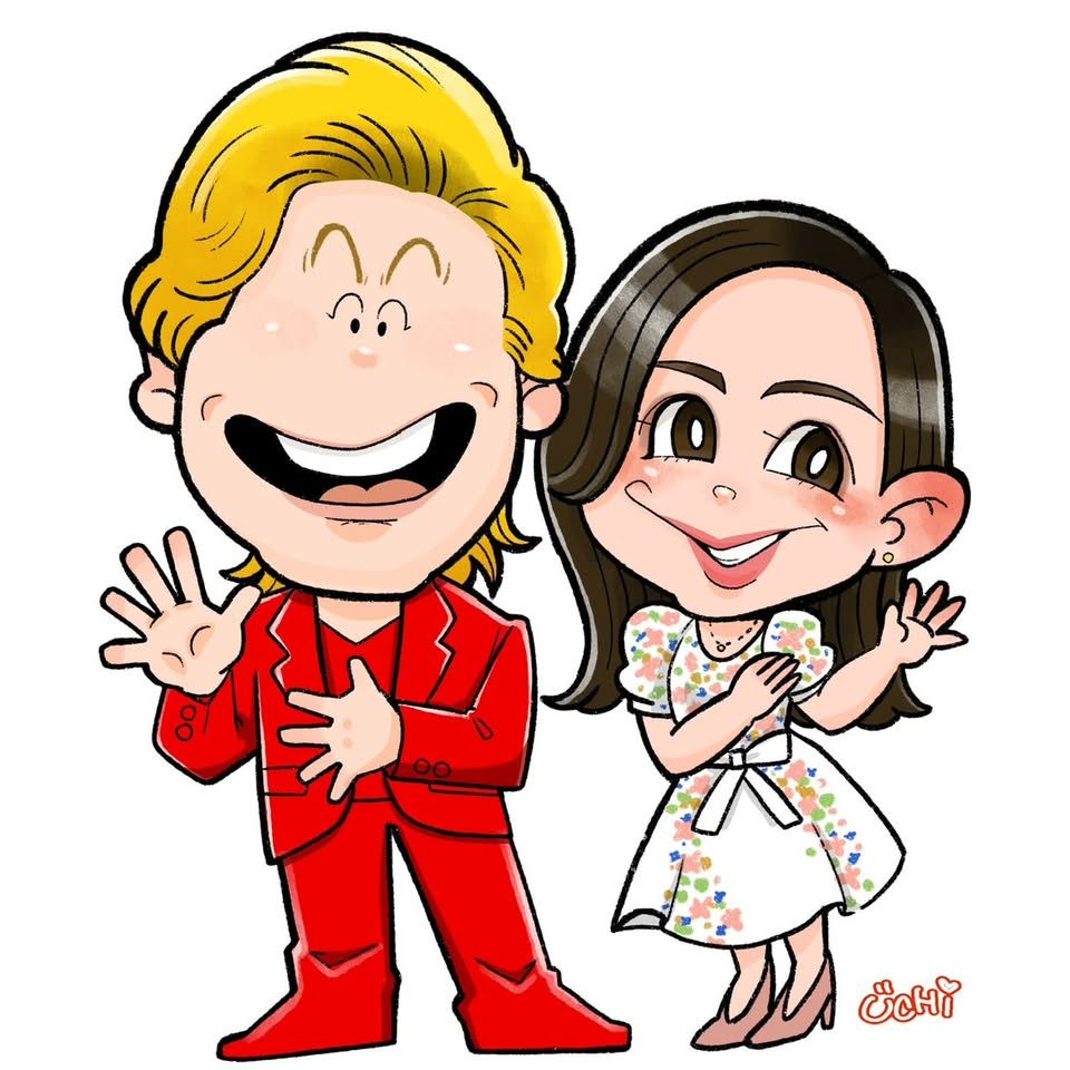 著名人モチーフの似顔絵作品 15