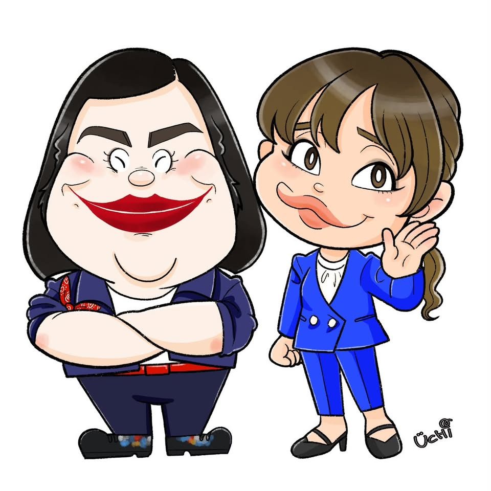 著名人モチーフの似顔絵作品 18