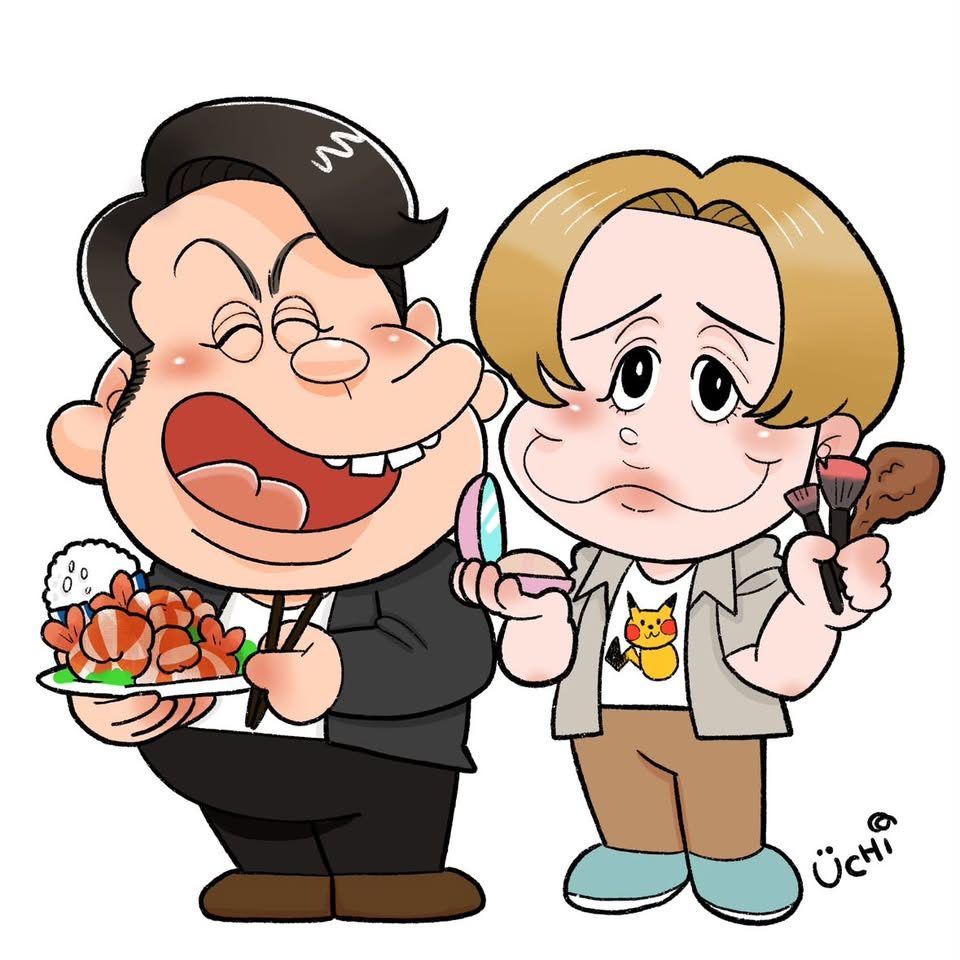著名人モチーフの似顔絵作品 23