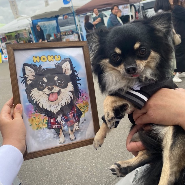 チワワの似顔絵